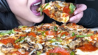 ASMR CHEESY PIZZA DOMINOS MUKBANG No Talking Eating Sounds  ASMR Phan [upl. by Nolyag]