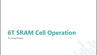 6T SRAM Cell Operation [upl. by Olocin307]