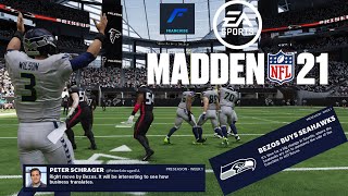 Madden 21  CFM Year 1  Seattle Seahawks 00  Atlanta Falcons 00 Week 1 Highlights [upl. by Tildy]