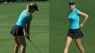 Paige Spiranac Golf Highlights 2015 Omega Dubai Masters LPGA [upl. by Iliak]