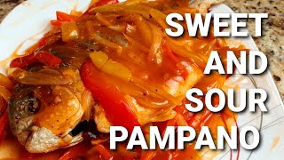 Sweet and Sour Pampano  Step by Step Cooking Procedure  Filipino Taste [upl. by Nikolas574]