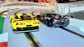 Comparing setting up and track testing the new Scaleauto Callaway Corvette with the C7R [upl. by Hightower]