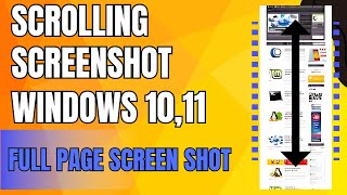 How To Take Scrolling Screenshot In Windows 10  Full Webpage Screenshot  Full Page screenshot [upl. by Anitsuga799]