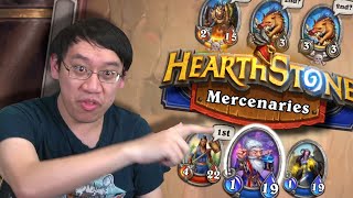 Hearthstone Mercenaries F2P The First Steps Gameplay [upl. by Inalel39]