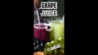 Make refreshing grape juice at home with one of four methods [upl. by Aicelav]