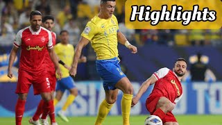 Al nassr Vs persepolis today highlights match  Cristiano Ronaldo injury 🤕 AFC Champions League [upl. by Uile540]