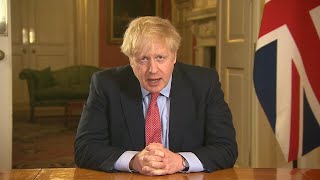 Boris Johnson announces complete UK lockdown amid coronavirus crisis [upl. by Sirtimid639]