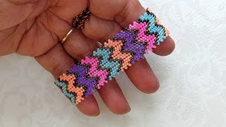 Neon Chevron Bracelet detailed video on my channel [upl. by Aprile]