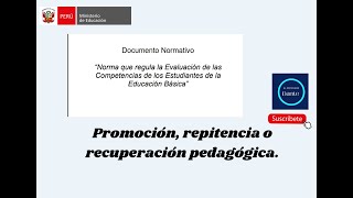 PROMOCION REPITENCIA Y RECUPERACIÓN PEDAGÓGICA 2023 [upl. by Buckels47]