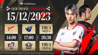 TLN vs BAC l BHD vs BRO l BAC vs BHD  VÒNG TỨ KẾT AIC 2023  NGÀY 1512 [upl. by Nolat470]