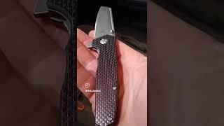 Komoran Linerlock Red Carbon Fiber KO021 pocketedc edcknife edc knive [upl. by Honniball]