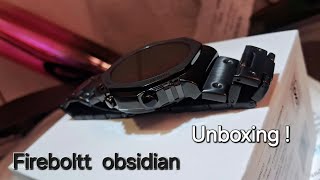 Firebolt obsidian unboxing and features By Divyesh fireboltt firebolttsmartwatch obsidian [upl. by Mosa]