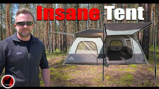 The MOST IMPRESSIVE Instant Set Up Tent I Haver EVER Seen  NatureHike Cape 8P Instant Tent [upl. by Calloway]