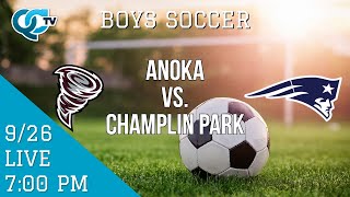 Boys Soccer Anoka  Champlin Park  Anoka High School  Champlin Park High School  QCTV [upl. by Guillermo]