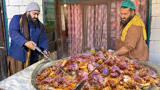 AFGHANI PULAO RECIPE  Original 150 KG Afghani Meat Pulau Prepared  PAKISTANI Street Food RECIPE [upl. by Airasor]