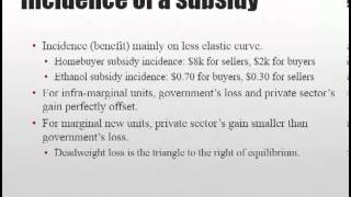 Taxes and Subsidies Part 6 Subsidies [upl. by Xenos]