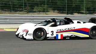 Assetto corsa Spa Francorchamps Peugeot 905 229215 [upl. by Esilahs26]