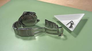 How to Change a Metal Watch Band with End Pieces [upl. by Idna907]