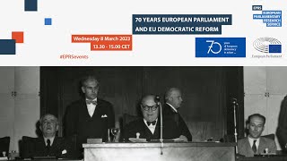 EPRS history and politics event Seventy years of the European Parliament and EU democratic reform [upl. by Clemens]