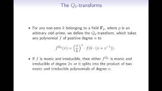 Sequences of irreducible polynomials over odd prime fields via elliptic curve endomorphisms [upl. by Irab555]