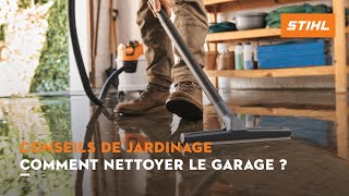 Comment nettoyer son garage et son allée de garage   Conseils de jardinage STIHL [upl. by Darian]