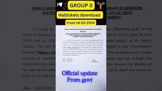 group2 Hall tickets Download Link check my Description 👇appsc2024 Ap Group 2 Updatesapnews2 [upl. by Eikcid400]