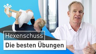 Hexenschuss lösen TOP Übungen zur Soforthilfe bei Rückenschmerzen  Lumbago [upl. by Zinah609]