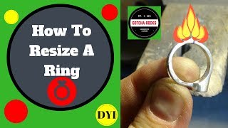 How To Resize A Ring  How To Size A Ring  2018 DIY Easy [upl. by Ameh]