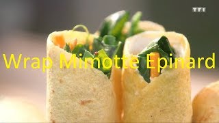 Wrap Recette  Recette Wrap Froid  Wrap Mimolette Epinard  Recette Wrap Facile [upl. by Navarro479]