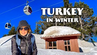 ISTANBUL Day Trip  Snowy Turkey in Winter  Uludag Bursa  Turkey Travel Vlog  Eastern Europe [upl. by Blane]