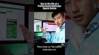 Day in the Life of a Professional Arbitrage Sports Bettor shorts [upl. by Mossman805]