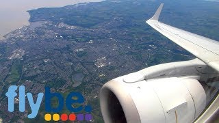 ONBOARD Flybe Embraer 195 Stunning Takeoff from Cardiff Airport CWL Full HD [upl. by Lipinski]