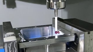 Renishaw Probe Accuracy Test in a Haas CNC Mill [upl. by Hplodur]