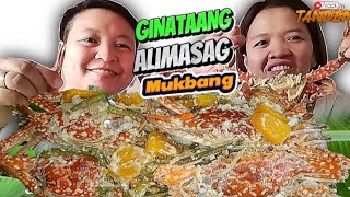 GINATAANG ALIMASAG MUKBANG  PINOY FOOD MUKBANG  ASMR MUKBANG AJACK IN TANDEM crabs mukbang asmr [upl. by Blaine]