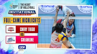 Creamline vs Chery Tiggo highlights  2022 PVL Invitational Conference  July 28 2022 [upl. by Slavin]