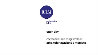 Open Day Magistrali  Arte valorizzazione e mercato [upl. by Culbertson]