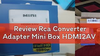 Review Rca Converter Adapter Mini Box HDMI2AV [upl. by Ardisj]