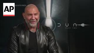 Dave Bautista on Dune Part Two  AP interview [upl. by Akehsat]