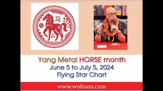 June 2024 Flying Star  Yang Metal Horse Month [upl. by Aicnarf]