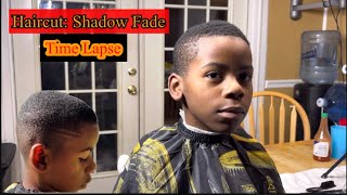 Shadow Fade Haircut W side part •Time Lapse • MUST SEE TRANSFORMATION • [upl. by Saqaw]