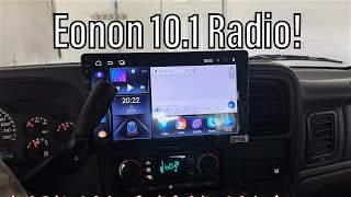 INSTALLING EONON 101quot ANDROID 13 WIRELESS CARPLAYANDROID AUTO CAR STEREO IN MY YUKON [upl. by Allimaj]