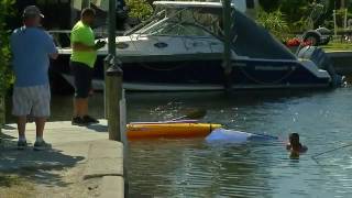 Raw video Truck pulled from water at boat ramp [upl. by Noled7]