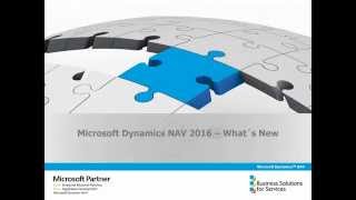 Whats New Dynamics NAV 2016 Navision  Microsoft stellt das neue ERP System bereit [upl. by Aliab837]