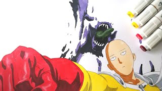 Drawing SAITAMA First Punch Ever [upl. by Lesiram]