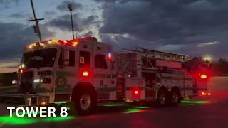 Circleville Fire amp Rescue Tower 8 Responding [upl. by Aloz]