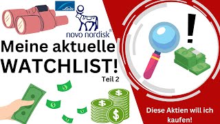 Meine Aktien Watchliste  Diese Aktien will ich Kaufen  Dividende und Dauerläufer  Teil 2 [upl. by Neerihs]