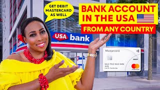 How To Open A BANK ACCOUNT IN THE USA Online From ANY COUNTRY amp Get A US Debit Mastercard [upl. by Vanhook874]