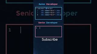 Junior developer vs senior developer  class Div  learn with R programing mobile html css js [upl. by Anaul]