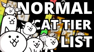 The Battle Cats  Normal Cat Tier List [upl. by Verlee674]