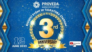 Highlights 3rd Anniversary  The Biggest Event at Talkatora Stadium  3000 People  Proveda India [upl. by Ernest]